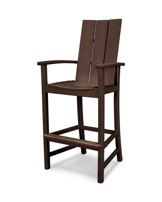 POLYWOOD Modern Adirondack Bar Chair in Mahogany image