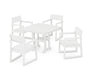 POLYWOOD EDGE 5-Piece Dining Set in White image