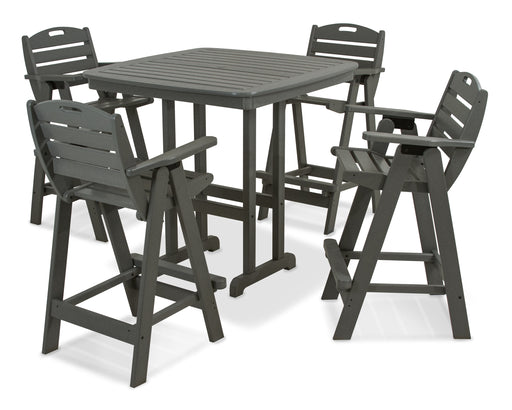 POLYWOOD Nautical 5-Piece Bar Set in Slate Grey image