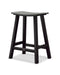 POLYWOOD Contempo 24" Saddle Counter Stool in Black / Slate Grey image