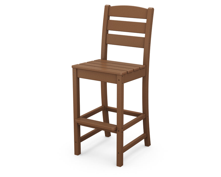 POLYWOOD Lakeside Bar Side Chair in Teak