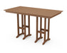 POLYWOOD Farmhouse 37" x 72" Bar Table in Teak image