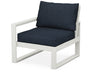 POLYWOOD EDGE Modular Left Arm Chair in Vintage White / Marine Indigo image