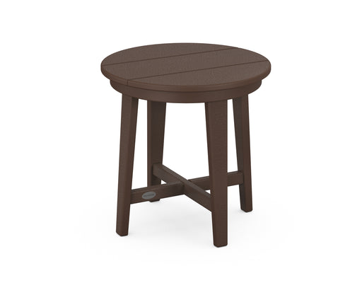 POLYWOOD Newport 19" Round End Table in Mahogany image