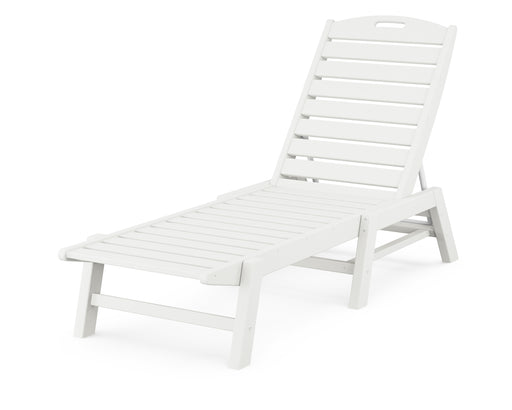 POLYWOOD Nautical Chaise in Vintage White image