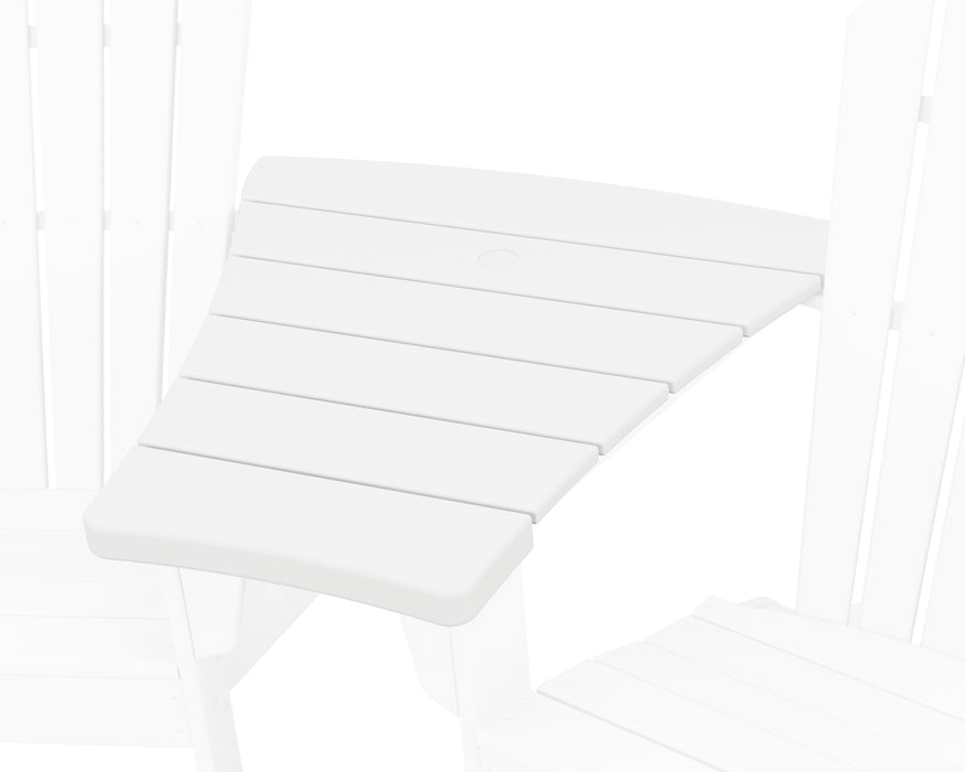 Adjoining Table POLYWOOD Angled Adirondack Connecting Table in White