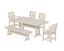 POLYWOOD Chippendale 6-Piece Farmhouse Dining Set With Trestle Legs in Sand image