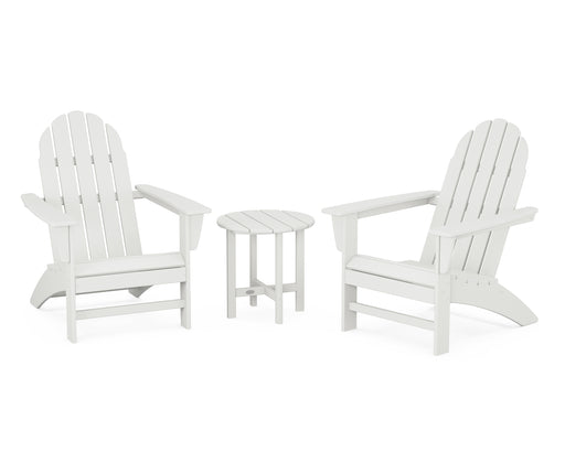 POLYWOOD Vineyard 3-Piece Adirondack Set in Vintage White image