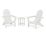 POLYWOOD Vineyard 3-Piece Adirondack Set in Vintage White image