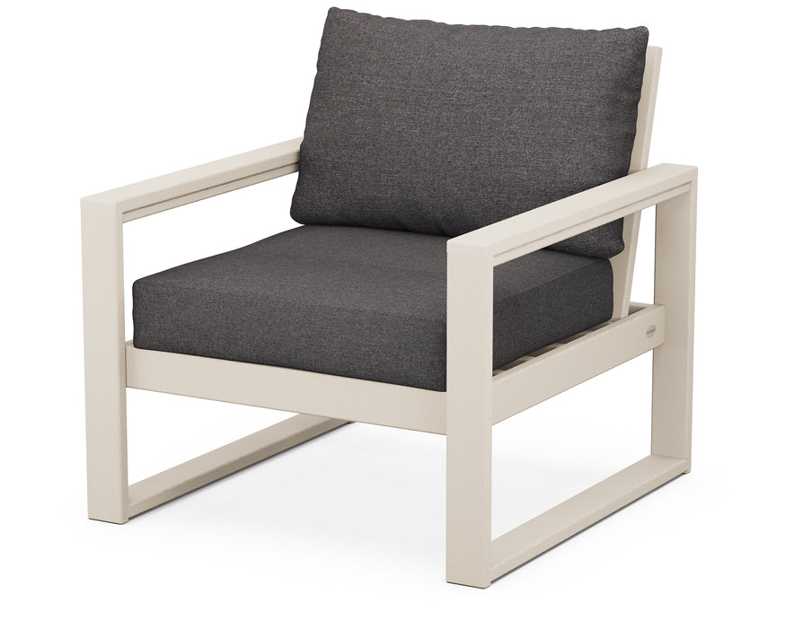 POLYWOOD EDGE Club Chair in Sand / Ash Charcoal image