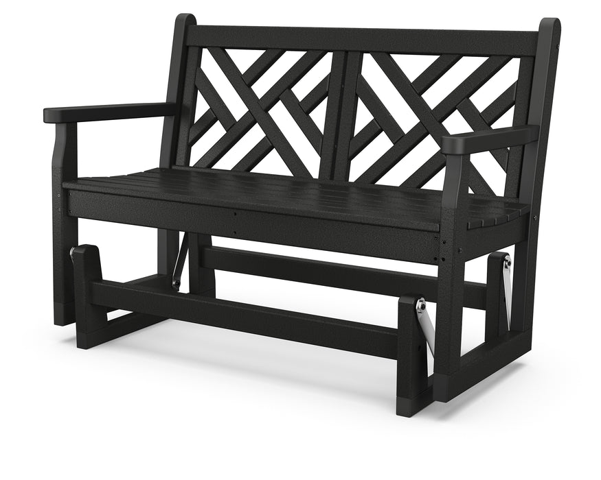 POLYWOOD Chippendale 48" Glider in Black image