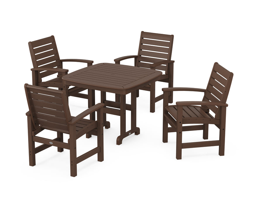 POLYWOOD Signature 5-Piece Dining Set in Mahogany image