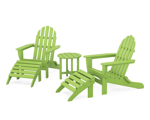 POLYWOOD Classic Adirondack 5-Piece Casual Set in Lime image