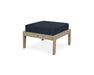 POLYWOOD Lakeside Deep Seating Ottoman in Vintage Sahara / Marine Indigo image