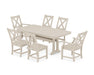 POLYWOOD Braxton 7-Piece Dining Set with Trestle Legs in Sand image