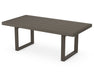 POLYWOOD EDGE 39" x 78" Dining Table in Vintage Coffee image