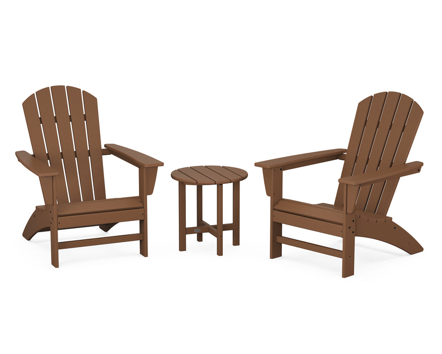 POLYWOOD Nautical 3-Piece Adirondack Set in Teak image