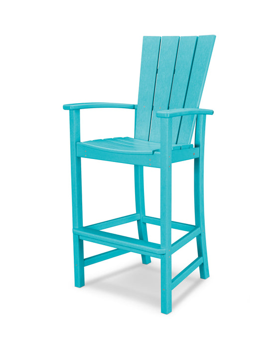 POLYWOOD Quattro Adirondack Bar Chair in Aruba