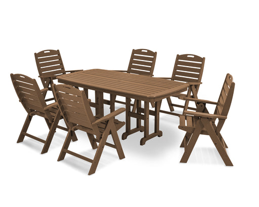 POLYWOOD Nautical 7-Piece Dining Set in Teak image