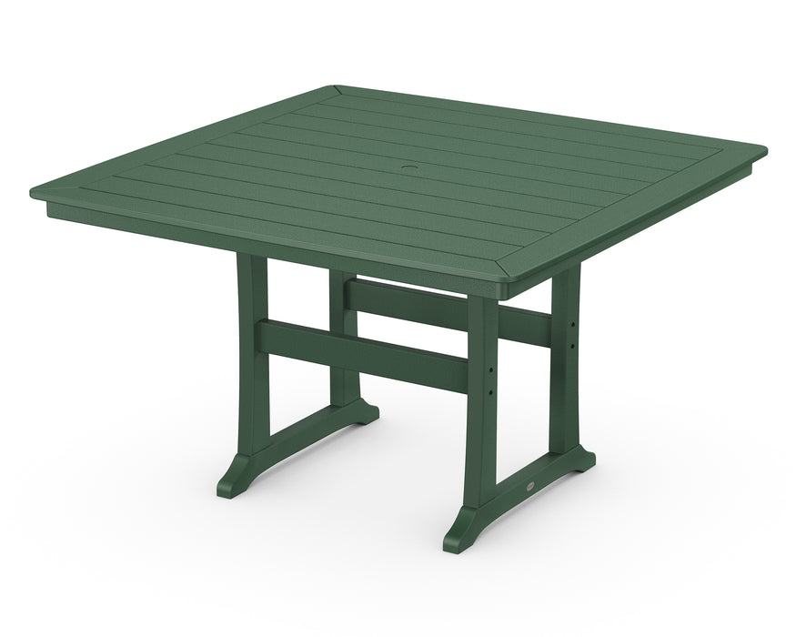 POLYWOOD Nautical Trestle 59" Counter Table in Green image