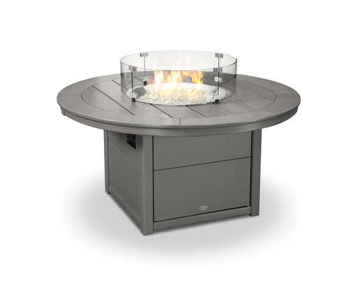 POLYWOOD Round 48" Fire Pit Table in Slate Grey image