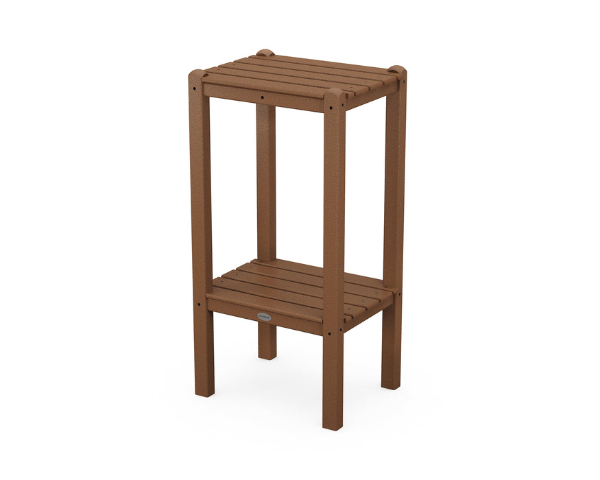 POLYWOOD Two Shelf Bar Side Table in Teak image