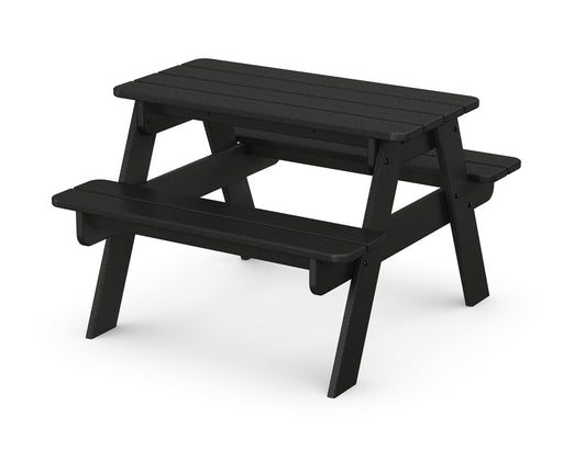 POLYWOOD Kids Outdoor Picnic Table in Black image