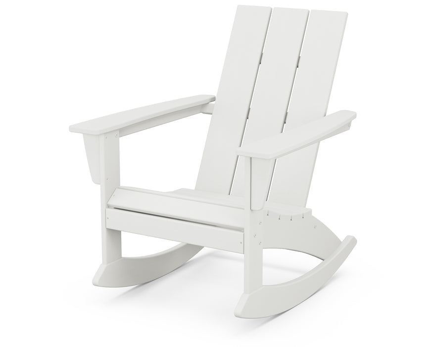 POLYWOOD Modern Adirondack Rocking Chair in Vintage White image