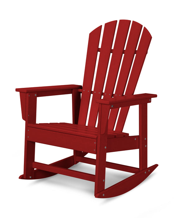 POLYWOOD South Beach Rocking Chair in Crimson Red