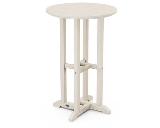 POLYWOOD 24" Round  Farmhouse Counter Bistro Table in Sand / Sand image