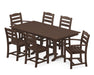 POLYWOOD La Casa Cafe 7-Piece Farmhouse Dining Set in Mahogany image