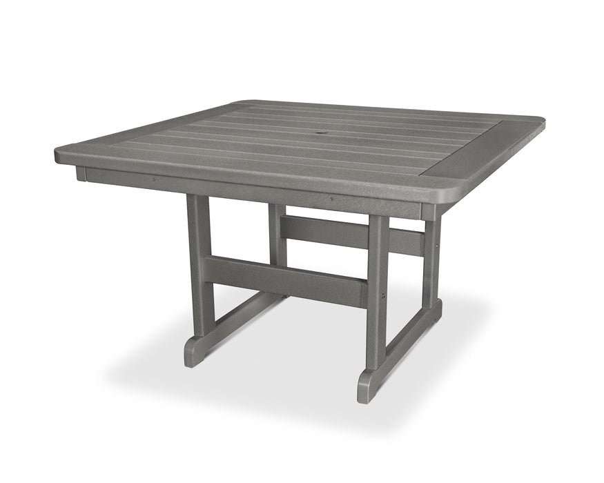 POLYWOOD Park 48" Square Table in Slate Grey image