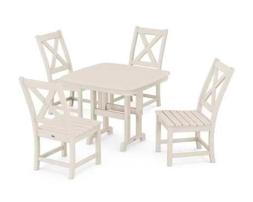 POLYWOOD Braxton Side Chair 5-Piece Dining Set in Sand image