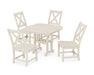 POLYWOOD Braxton Side Chair 5-Piece Dining Set in Sand image