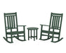 POLYWOOD Estate 3-Piece Rocking Chair Set in Green image