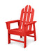 POLYWOOD Long Island Upright Adirondack Chair in Sunset Red image