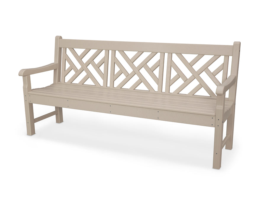 POLYWOOD Rockford 72" Chippendale Bench in Sand image