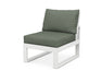 POLYWOOD Modular Armless Chair in White / Cast Sage image