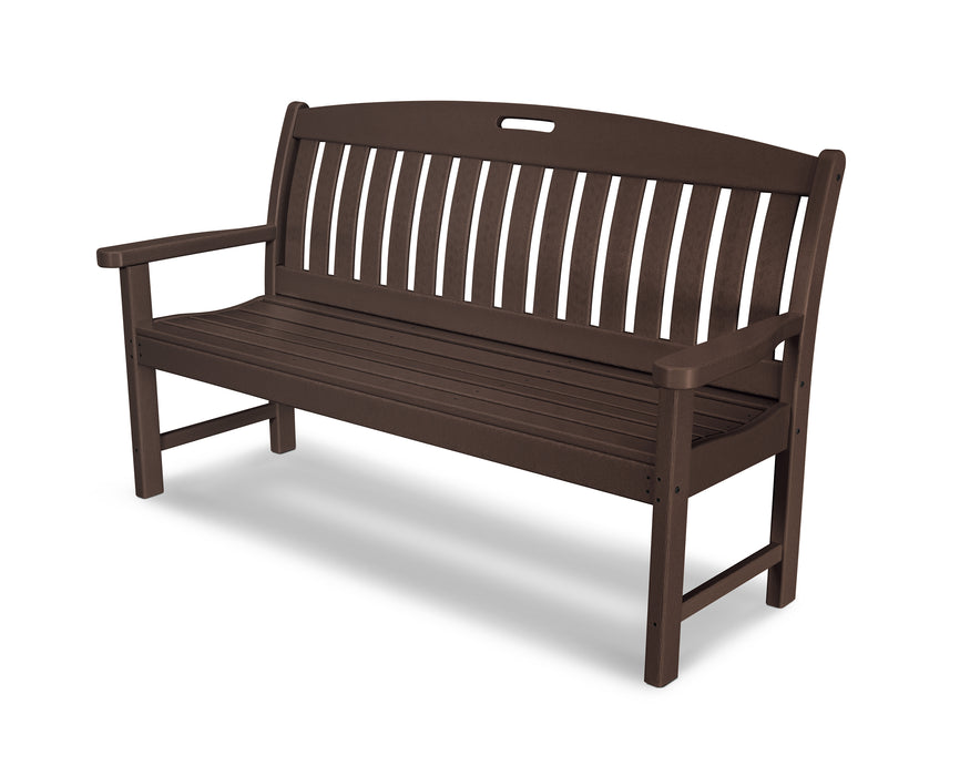 POLYWOOD Nautical 60" Bench in Mahogany