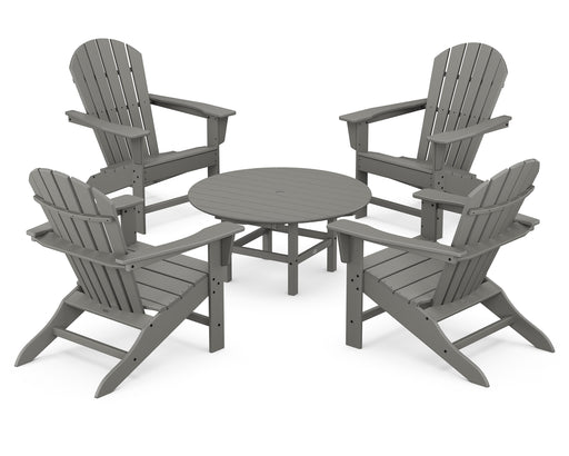 POLYWOOD South Beach 5-Piece Conversation Group in Slate Grey image