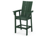 POLYWOOD Modern Curveback Adirondack Bar Chair in Green image