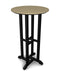 POLYWOOD Contempo 24" Round Bar Table in Black / Sand image