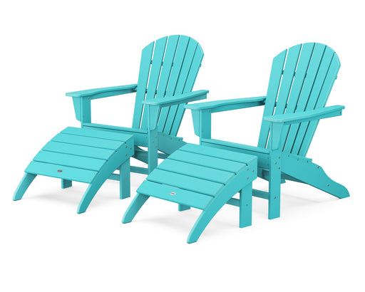 POLYWOOD South Beach 4-Piece Adirondack Set in Aruba image