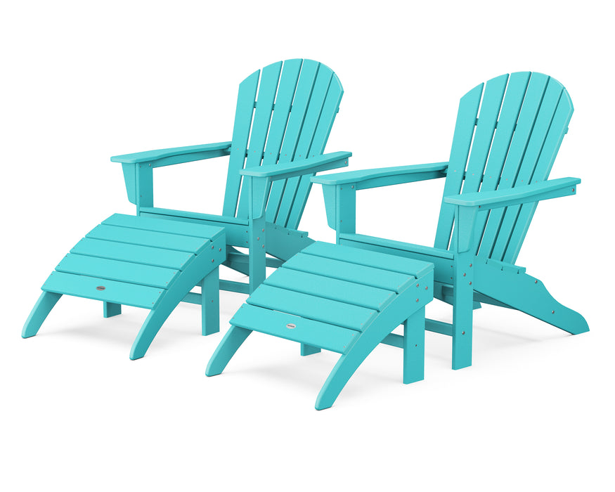 POLYWOOD South Beach 4-Piece Adirondack Set in Aruba image