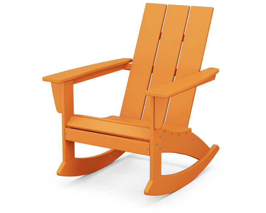 POLYWOOD Modern Adirondack Rocking Chair in Tangerine image
