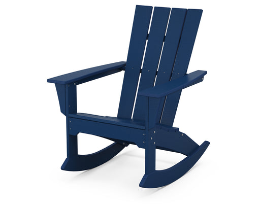 POLYWOOD Quattro Adirondack Rocking Chair in Navy image