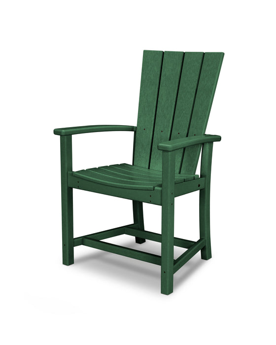 POLYWOOD Quattro Upright Adirondack Chair in Green