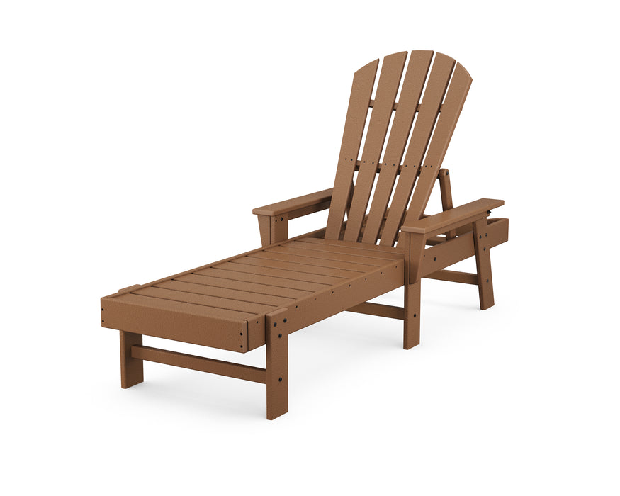 POLYWOOD South Beach Chaise in Teak