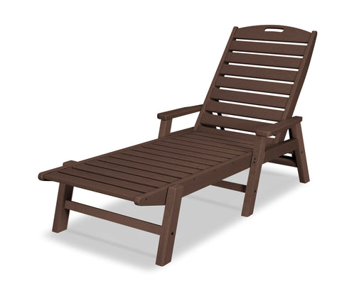 POLYWOOD Nautical Chaise with Arms in Mahogany image