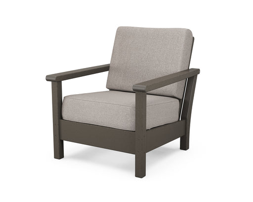 POLYWOOD Harbour Deep Seating Chair in Vintage Coffee / Weathered Tweed image